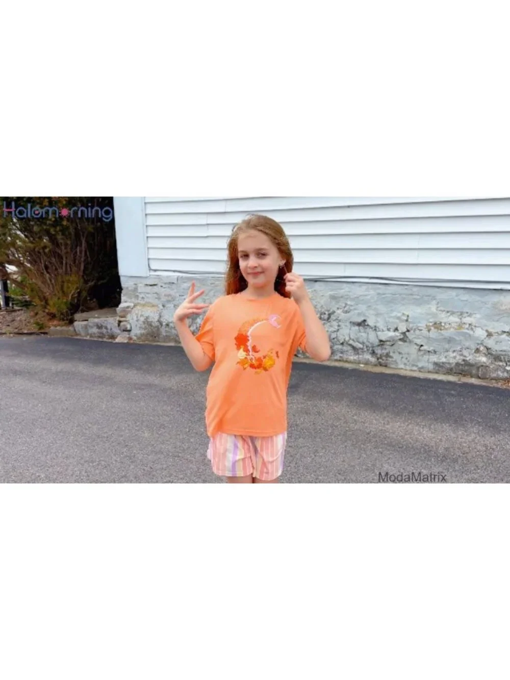 Girls 2 Piece Short Sleeve Top and Shorts Set Hawaiian Vacation Outfit